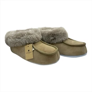 Shepherd Sheepskin Womens Boot Slippers - Moa - Stone / 6 - Picture 1 of 3