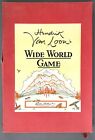Hendrik Van Loon’s Wide World Game in Original Box  Parker Brothers  Circa 1933