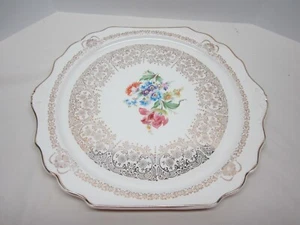 Vintage 1930’s Queen Anne Union Made Warranted 22K Gold Platter - Picture 1 of 5