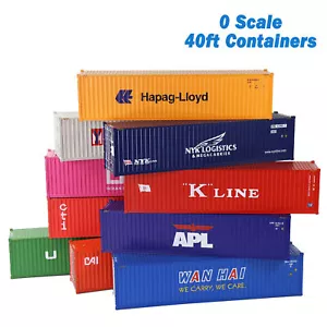 1pc O Scale 40ft Shipping Container Model Railway 1:48 40 Foot Container C4340 - Picture 1 of 31