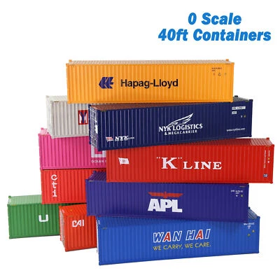 1pc O Scale 40ft Shipping Container Model Railway 1:48 40 Foot Container C4340 - Image 1 of 4