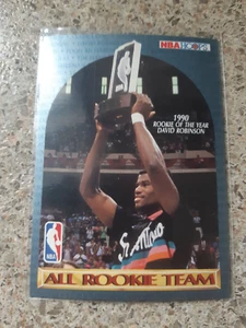 1990-91 NBA Hoops David Robinson Rookie of the Year Insert Card ( San Antonio ) - Picture 1 of 1