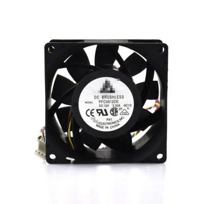 Server fan PFC0812DE for Delta Large Air Volume PWM Control Speed 4Pins 3.3A 8CM - Image 1 of 4