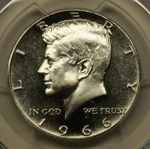 1966 SMS Kennedy Half Dollar PCGS SP67CAM Cameo Free Shipping - Picture 1 of 4