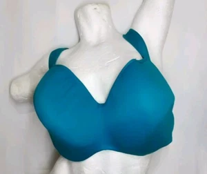 Cacique Full Coverage Molded Cup Turquoise Blue Bra 44G - Picture 1 of 8