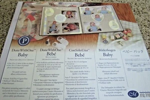 Creative Memories DoneWithOne Baby Printed Die Cuts & Paper 2-10x12 NEW* Sealed - Picture 1 of 2