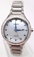 Seiko Women's SUR761 Stainless Steel Silver Tone Water Resistant Watch |  eBay