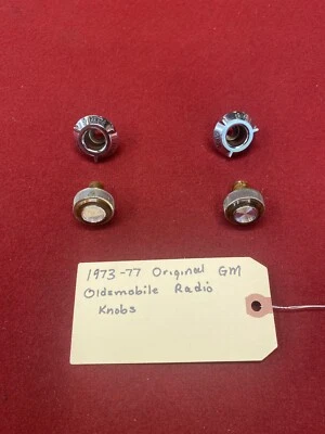 1973-77 Original GM Oldsmobile F-85, Cutlass, Supreme y 442 Perillas de Radio Foto 1 de 4