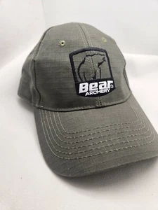 Bear Archery Baseball Cap/ Trucker Hat Embroidered Adjustable Brown - Picture 1 of 2