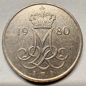 1980 Denmark 10 Ore - Beautiful Coin - #A-063 - Picture 1 of 2