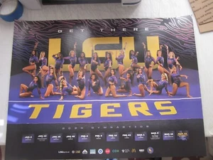 2024 LSU TIGERS GYMNASTICS SCHEDULE POSTER NATIONAL CHAMPIONS 🔥🐯 - Picture 1 of 2