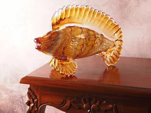 Glass Figurine "Fish" - Colourful Crystal Glass Sculpture in Murano - Picture 1 of 8