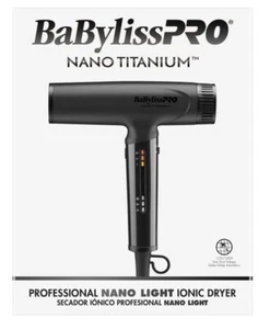 BaBylissPRO Nano Titanium Matte Black Light Ionic High-Speed Dryer | BNTC9200MB - Picture 1 of 7