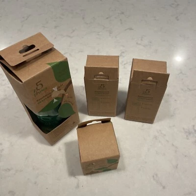 Natural Glass Baby Bottle 5 Phases Inserts Nipples 0-3 Months Vented Safe - Image 1 of 4