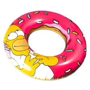 The Simpsons - Homer & Pink Donut Inflatable Pool Ring - Picture 1 of 2