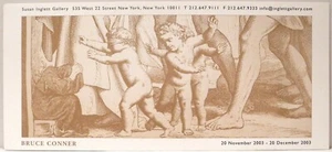 Bruce Conner 2003 Susan Inglett Gallery Invitation Card 4 x 8 3/4 - Picture 1 of 2