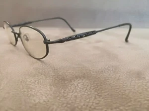 Jean Paul Gaultier JPG Vintage Full Rim Eyeglasses TITAN 55-0037 BLUE 48-19 - Picture 1 of 5