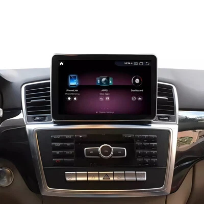 适用于梅赛德斯奔驰 ML W166 GL X166 ML350 13-15 显示屏 Android 14 GPS CarPlay — 第 1/4 张图片