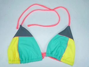 Wet Seal Womens Colorful Unpadded Tie String Bikini Top - Size Medium - Picture 1 of 3