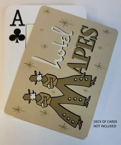 Premium Bridge Size Hotel Mapes Tan Cut Card Dealer Stiff Flexible Plastic - Picture 1 of 1