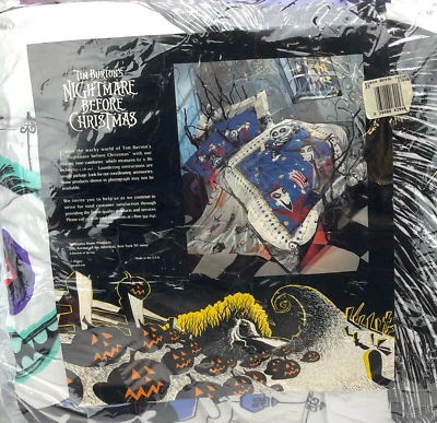 Original 1993 Nightmare Before Christmas Twin Comforter Extremely Rare Burton NM - Image 1 of 2