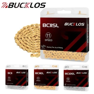 BUCKLOS 8/9/10/11/12 Gang Fahrrad Kette MTB für KMC Shimano L/EL/SL 116/126 Link - Bild 1 von 31