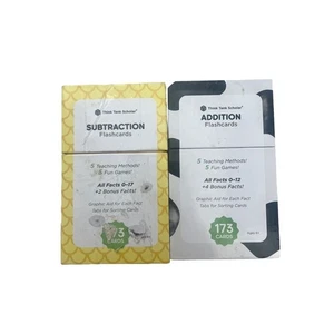 Think Tank Scholar: Addition & Subtraction Flashcards (2 Boxes) Home School 6+ - Picture 1 of 6