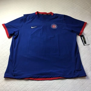 Nike MLB Light Pullover Bench Chicago Cubs Trikot Herren Gr. XXL Blau Neu mit Etikett - Bild 1 von 9