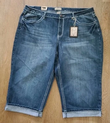 Pantalones de mezclilla para mujer Earl Jean Capri talla 24W nuevos con etiquetas Foto 1 de 4
