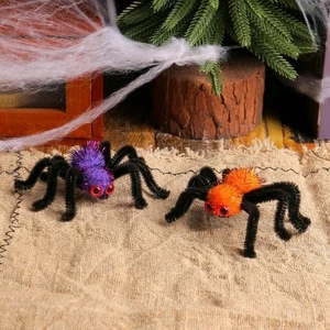 Spider Shape Furry Spider Hair Clips Masquerade Fun Hair Clips Costume Events - Picture 1 of 14