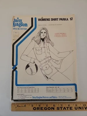 Daisy Kingdom WOMENS SHIRT PARKA Sew & Ski Jacket Pattern Misses Size 8-18 UC FF - Image 1 of 4