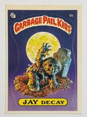 1985 Garbage Pail Kids GPK - OS1 Series 1 #5b JAY DECAY - Matte (EX) See PICS!! - Image 1 of 4