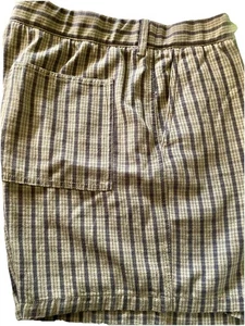 Madewell Damenshorts neu mit Etikett grün blau kariert 100 % Baumwolle Gr. Lg 7” Schrittlänge 35” W - Bild 1 von 16
