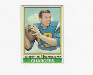 Topps Johnny Unitas #150 1974 ¡casi como nuevo en perfecto estado! - Imagen 1 de 2