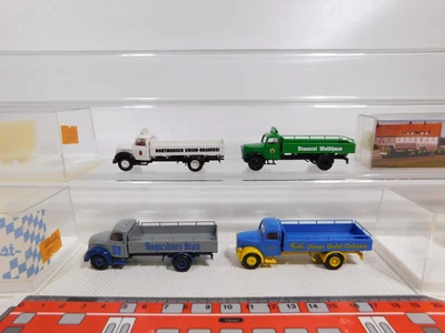 4X Brekina H0 1:87 Magirus 4214 4215 41007 Ulmer Gold-Ochsen Mint+Box #DP219-0,5 - Immagine 1 di 4