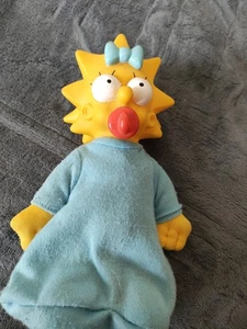 Vintage 1990 Maggie The Simpson Vinyl Doll Plush Toy 90’s - Picture 1 of 2