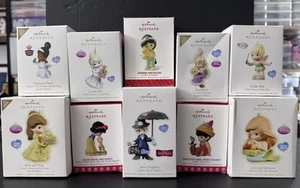Disney Precious Moments Hallmark Keepsake Ornaments Lot Of 10, 2009–2017 - Picture 1 of 2