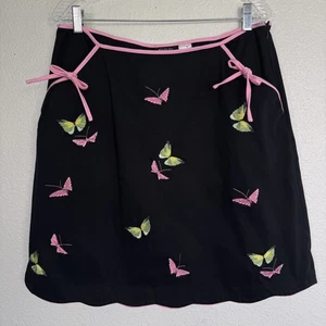 Y2K Butterfly Skirt Women 16 Embroidered Butterflies Fairy Coquette Plus Size - Picture 1 of 11