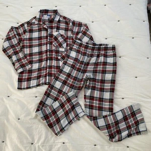 Old Navy L (10/12) Red/Green/Black Plaid Matching Family Pajama Sleep Set (2PC) - Picture 1 of 5