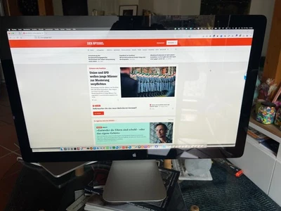 Apple Thunderbolt 27" A1407 Display Bildschirm Monitor LED 2.560x1.440 MC914ZM/B - Bild 1 von 4