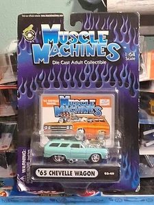 MUSCLE MACHINES `65 CHEVELLE Wagon, teal; 2002 02-49 - Bild 1 von 4
