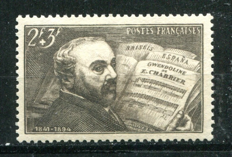 FRANCE 1942, MUSIC COMPOSER CHABRIER, Scott B131, MNH - Image 1 of 1