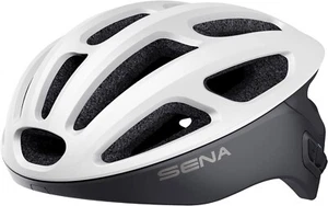 Sena R1 Bluetooth Gegensprechanlage Smart Fahrradhelm Lautsprecher Mikrofon Matt Weiß Medium - Bild 1 von 17