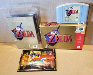 The Legend of Zelda Ocarina of Time Nintendo 64 N64 in Box AUTHENTIC - Picture 1 of 11