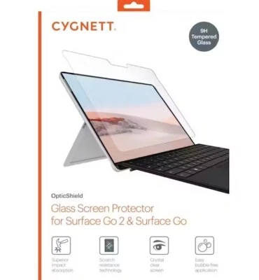 Cygnett OpticShield 9H Glass Screen Protector for Microsoft surface Go 1 2 3 4 - Image 1 of 2