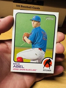 MICK ABEL JERSEY SHORE BLUECLAWS 2022 TOPPS HERITAGE MINOR LEAGUE #173 - Picture 1 of 2