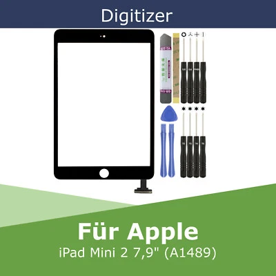 Digitalizador para Apple iPad Mini 2 A1489 Negro Pantalla Táctil Cristal Pantalla Disco