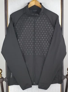 GALVIN GREEN Size XL Mens Full Zip Black Softshell Dimpled Jacket Golf Casual - Picture 1 of 21