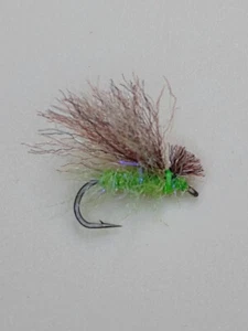 Apple Caddis Adulto - talla 12, 14 o 16 - paquete de 3 - trucha pesca con mosca seca - Imagen 1 de 2