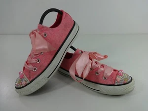 Mujer CONVERSE Zapatillas Talla 3 Rosa Fucsia Cinta Con Cordones Damas Zapatos de salón Planos - Imagen 1 de 14